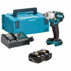 Makita DTW285RTJ 18V 1/2" LXT Brushless Impact Wrench Kit With 2x 5.0Ah Batteries