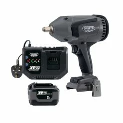 Draper Expert 94080 XP20 1/2" Impact Wrench Kit With 2x 6.0Ah Batteries