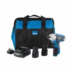 Draper 99724 Storm Force 10.8V Power Interchange Impact Driver With 2x 1.5Ah Batteries