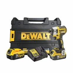 DeWalt DCF887P2 18V XR Brushless 3 Speed Impact Driver With 2x 5.0Ah Batteries