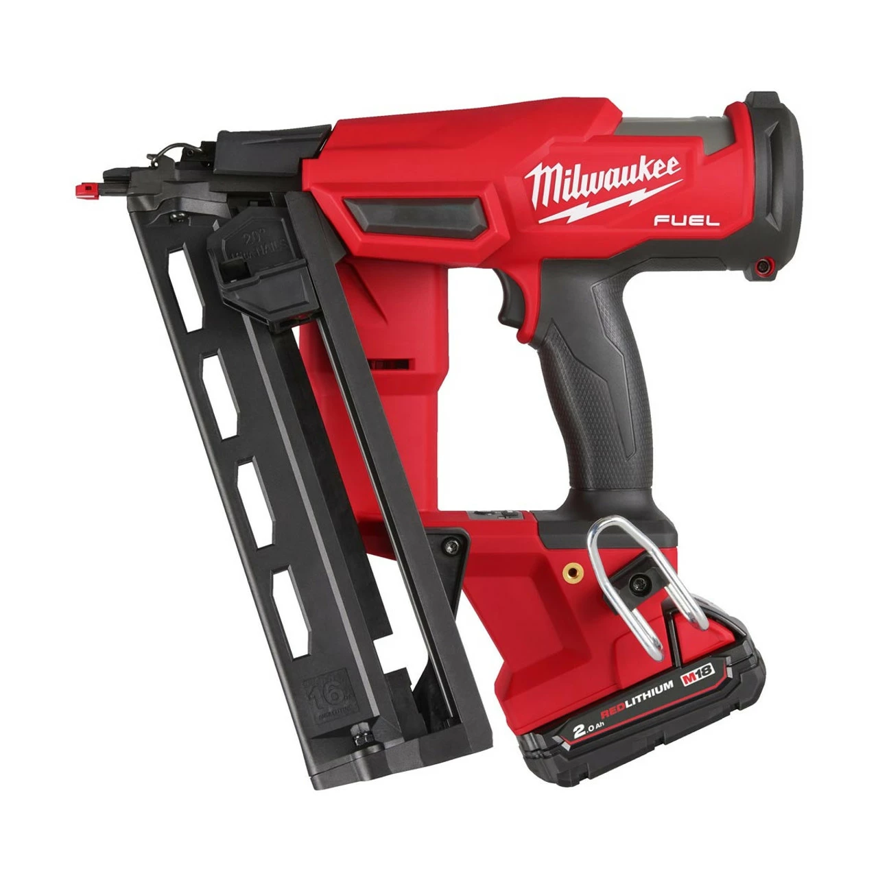 Milwaukee M18 FN16GA-401X 18V Fuel 16 Ga Angled Second Fix Finish Nailer With 1x 4.0Ah Battery - Image 4