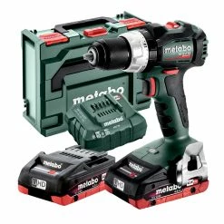 Metabo SB18LTB/L Brushless Combi Drill With 2x 4.0Ah Batteries, ASC55 Charger & Carry Case
