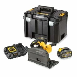 DeWalt DCS520T2-GB 54V XR FlexVolt 165mm Plunge Saw With 2x 6.0Ah Batteries