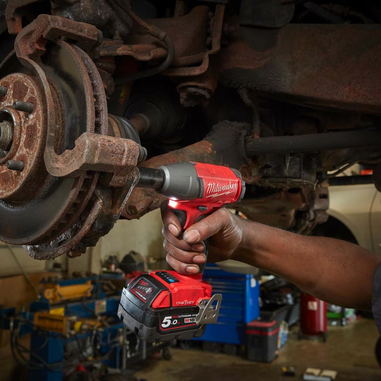 Milwaukee M18 ONEIWF38-0 18V Fuel One-Key Compact 3/8" Impact Wrench (Body Only) - Image 6