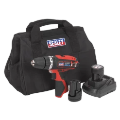 Sealey CP1201KIT 12V Hammer Drill/Driver Kit With 2x 1.5Ah Batteries