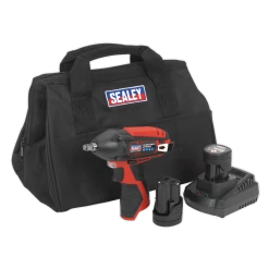 Sealey CP1204KIT 12V 3/8"Sq Drive Impact Wrench Kit With 2x 1.5Ah Batteries