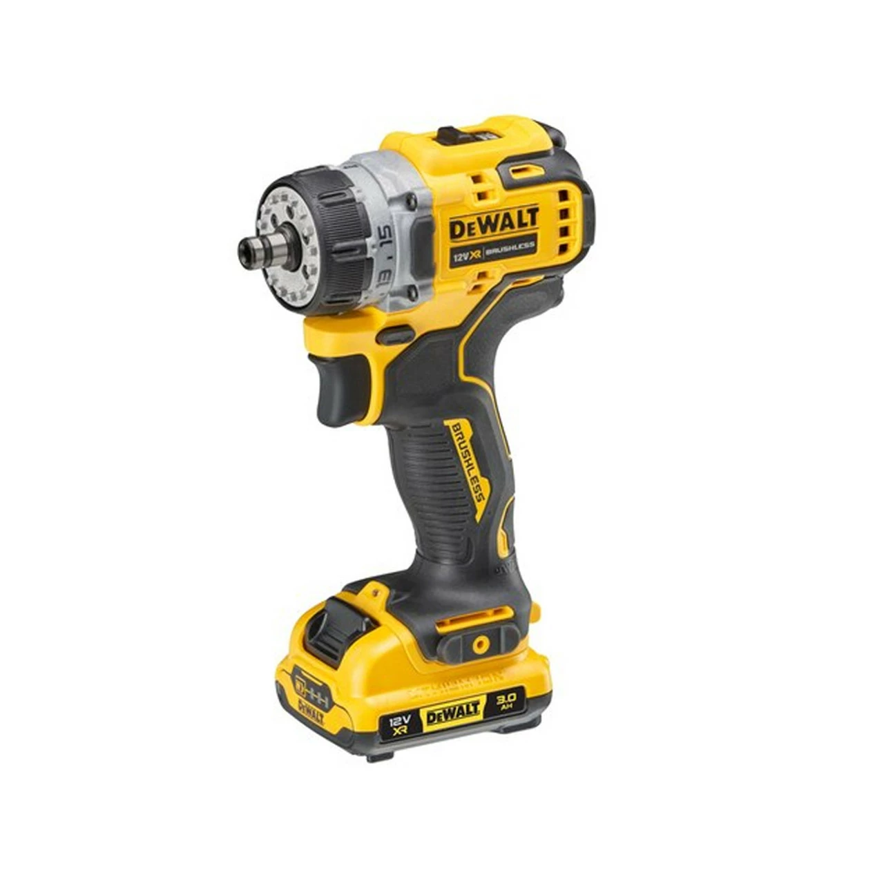 DeWalt DCD703L2T 12V XR Brushless Multi-Head Drill Driver With 2x 3Ah Batteries - Image 3