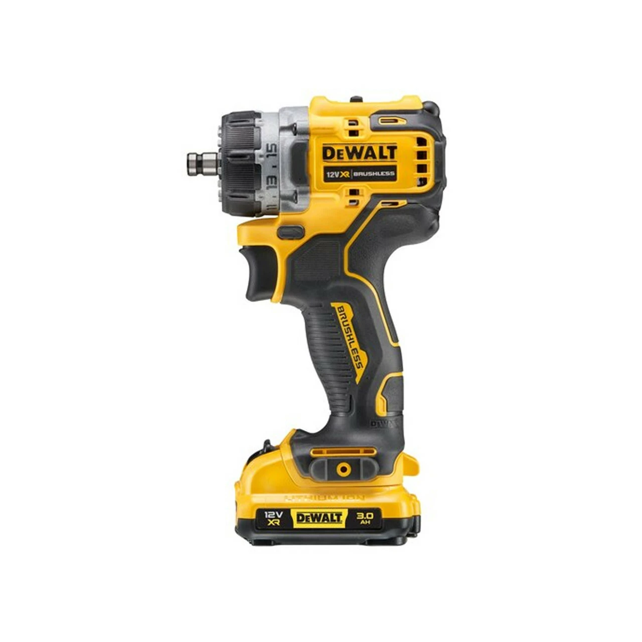DeWalt DCD703L2T 12V XR Brushless Multi-Head Drill Driver With 2x 3Ah Batteries - Image 4