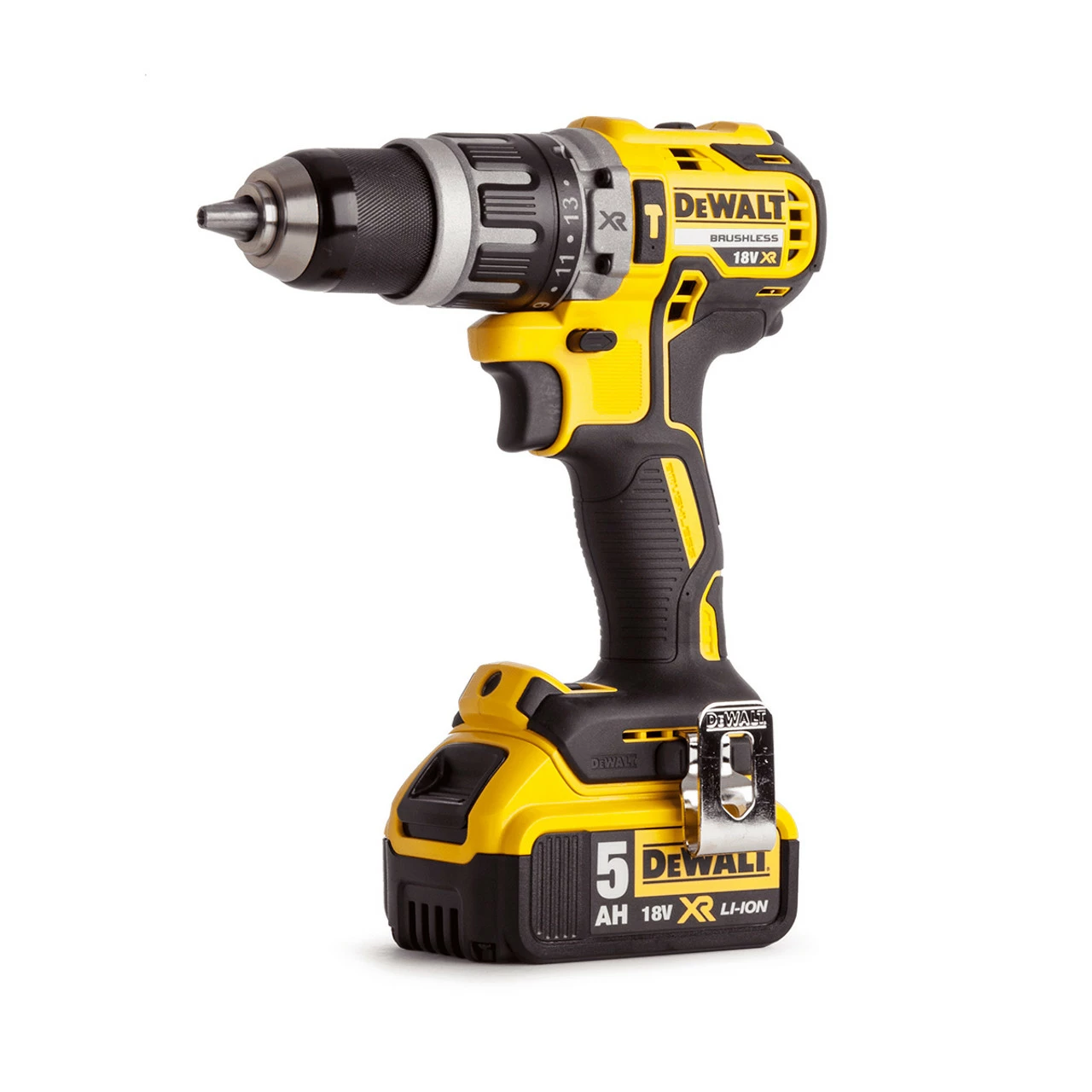 DeWalt DCD795P1 18V XR Brushless Combi Drill With 1x 5.0Ah Battery - Image 2