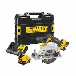 DeWalt DCS512P2 12V XR Brushless 140mm Circular Saw With 2x 5.0Ah Batteries