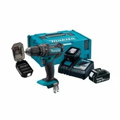 Makita DHP482JX14 50th Anniversary 18V LXT Combi Drill With 2x 5.0Ah Batteries