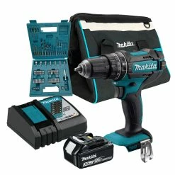 Makita DHP482Z LXT 18V Cordless 2 Speed Combi Drill Bundle With 1x 3.0Ah Battery