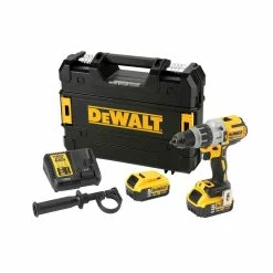 DeWalt DCD996P2 18V XR Brushless Combi Drill With 2x 5.0Ah Batteries