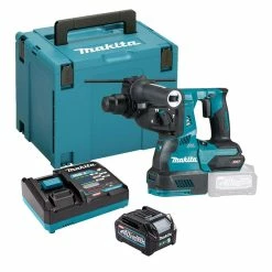 Makita HR003GD201 40V Max XGT Brushless 28mm SDS+ Rotary Hammer With 2x 2.5Ah Battery