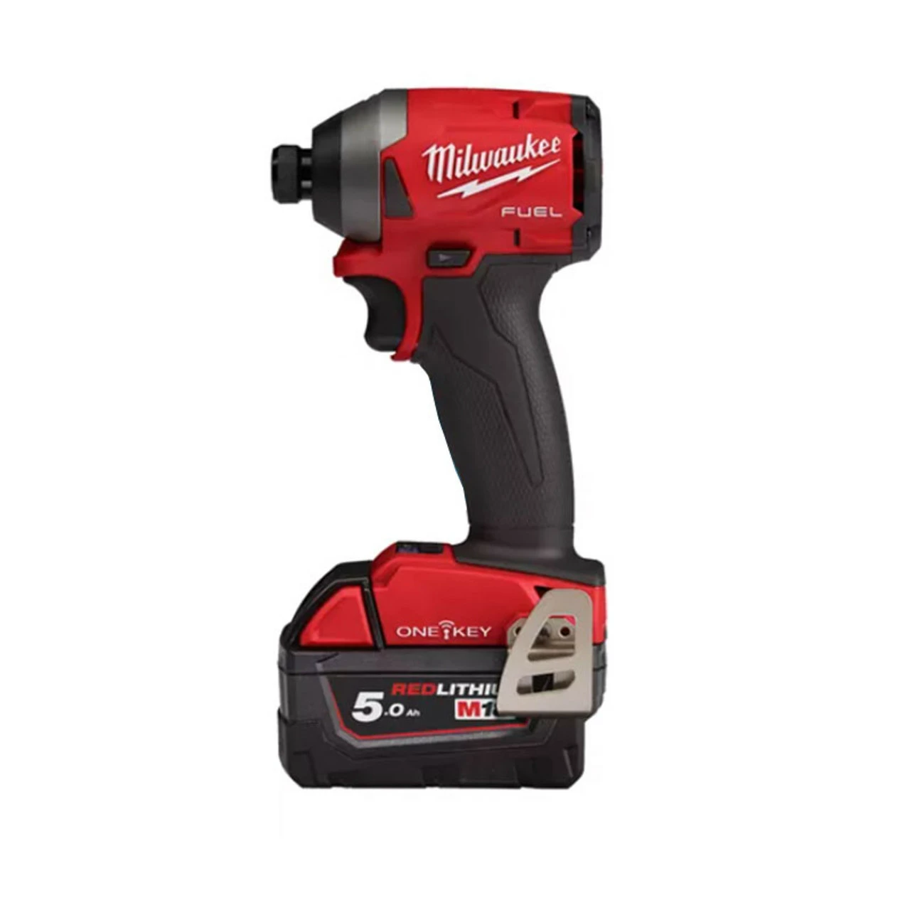 Milwaukee M18 ONEID2-502X Fuel One-Key 1/4" Hex Impact Driver With 2x 5.0Ah Batteries - Image 2