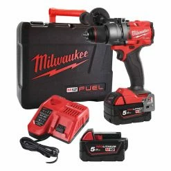 Milwaukee M18 FPD3-502X 18V FUEL™ Percussion Drill With 2x 5.0Ah Batteries