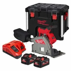 Milwaukee M18 FPS55-802X 18V FUEL™ 55mm Brushless Plunge Saw With 2x 8.0Ah Batteries