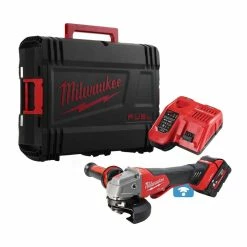 Milwaukee M18 ONEFSAG115XPDB-551X 18V Cordless One-Key 115mm Angle Grinder With 1x 5.5Ah Battery