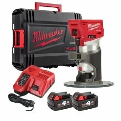 Milwaukee M18FTR-402X 18V Fuel Cordless Trim Router With 2x 4.0Ah Batteries