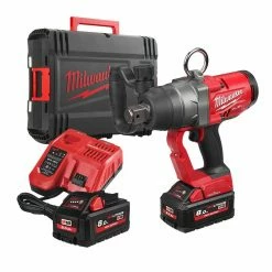 Milwaukee M18 ONEFHIWF1-802X 18V Fuel One-Key 1" High Torque Impact Wrench With 2x 8.0Ah Batteries