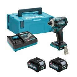 Makita TD001GD201 40V Max XGT Brushless Impact Driver With 2x 2.5Ah Batteries