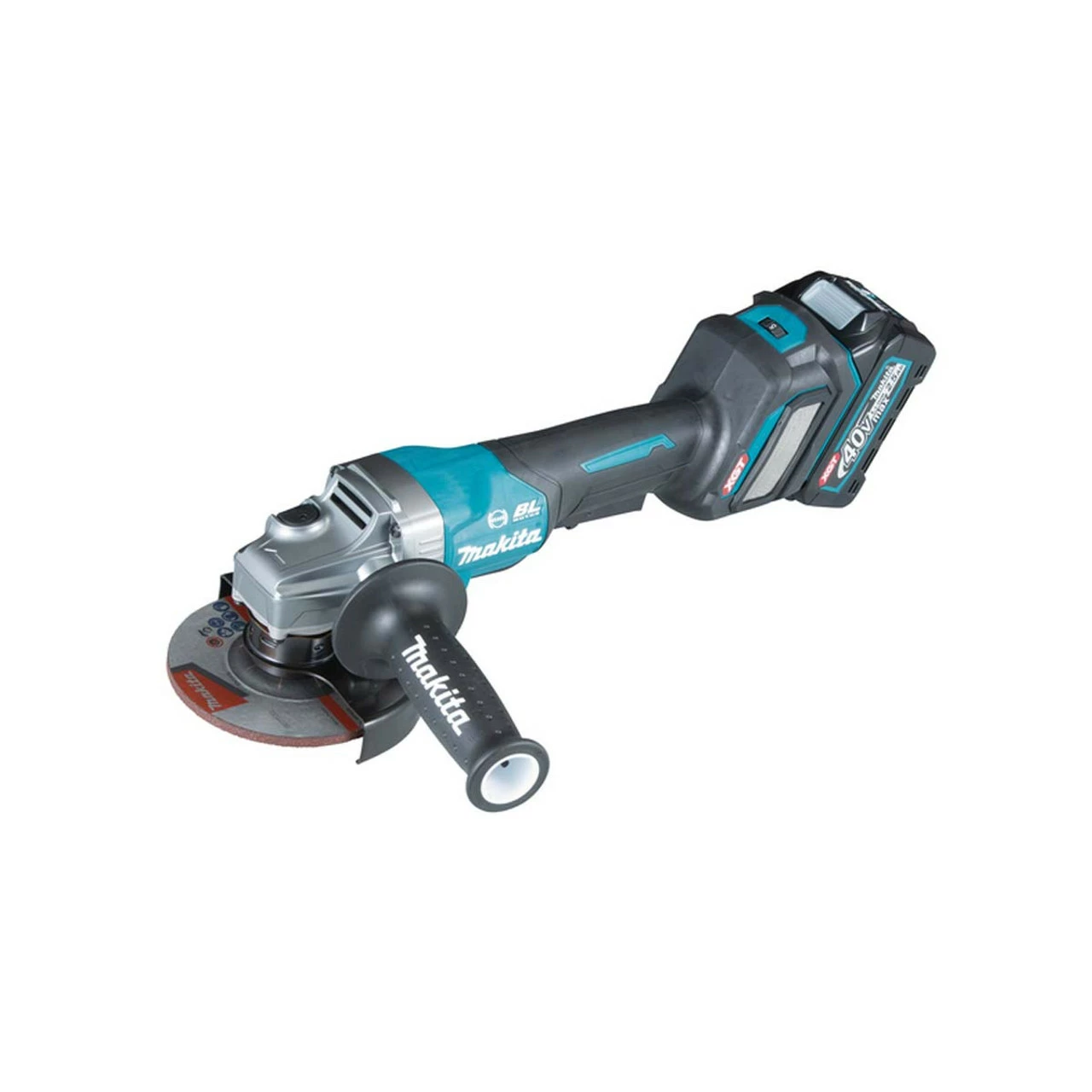 Makita GA029GD201 40V Max XGT Brushless 125mm Paddle-Switch Angle Grinder With 2x 2.5Ah Batteries - Image 3