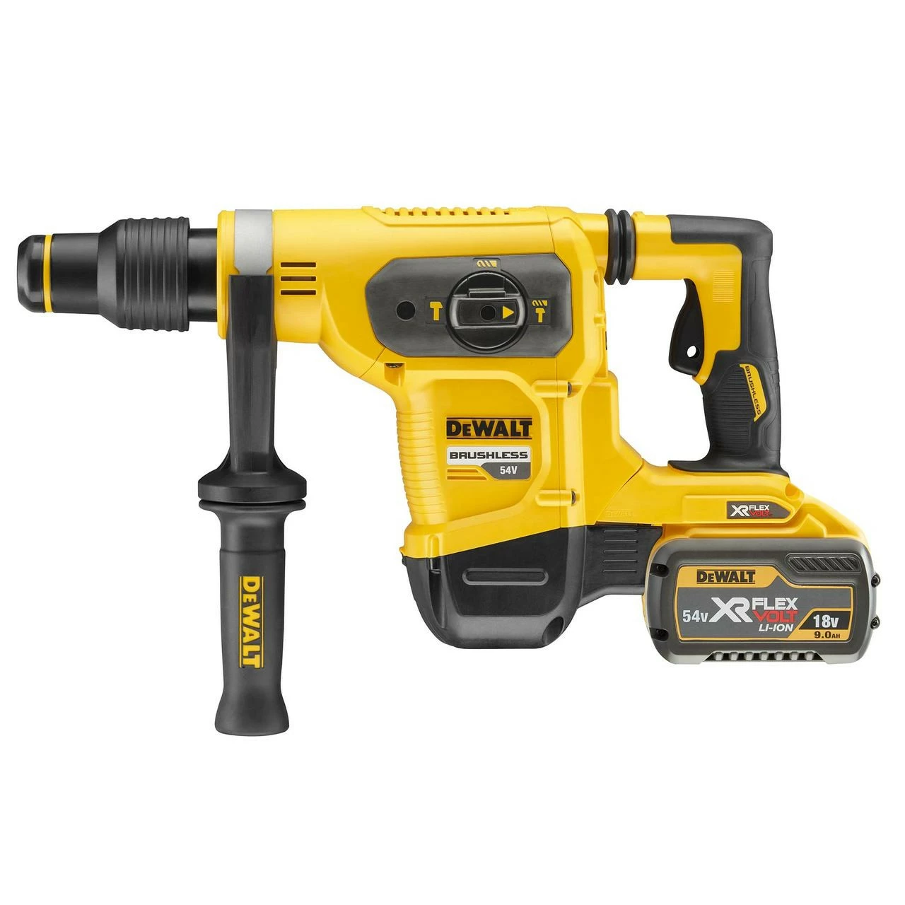 DeWalt DCH481X2-GB 54V XR Flexvolt Brushless SDS Max Hammer Drill With 2x 9.0Ah Batteries - Image 2