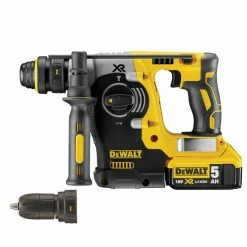 DeWalt DCH274P2 18V XR Brushless 3-Mode Quick Chuck Hammer With 2x 5.0Ah Batteries