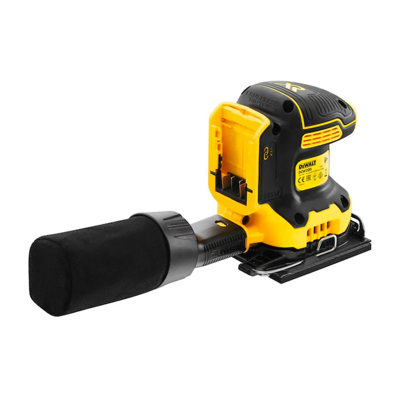 DeWalt DCW200N 18V XR Brushless 1/4 Sheet Palm Sander (Body Only) - Image 2
